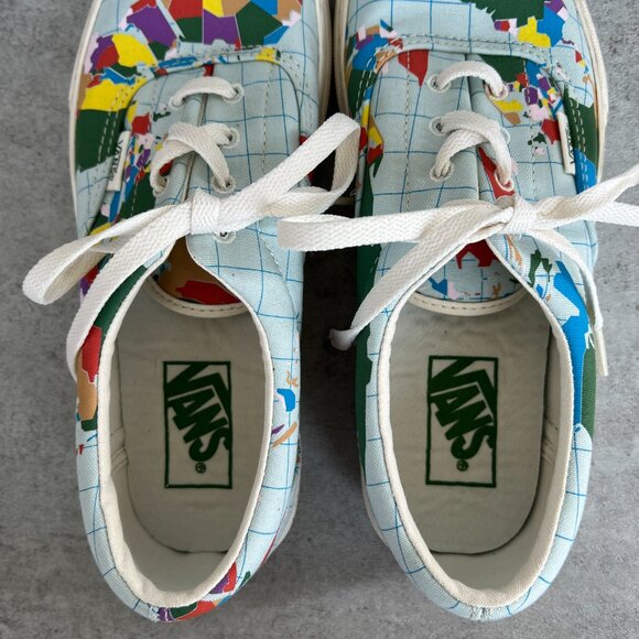 Vans Era Save Our Planet Globe Classic Size Women's 7.5 Mens 6 Shoes Map Sneaker - Picture 3 of 10
